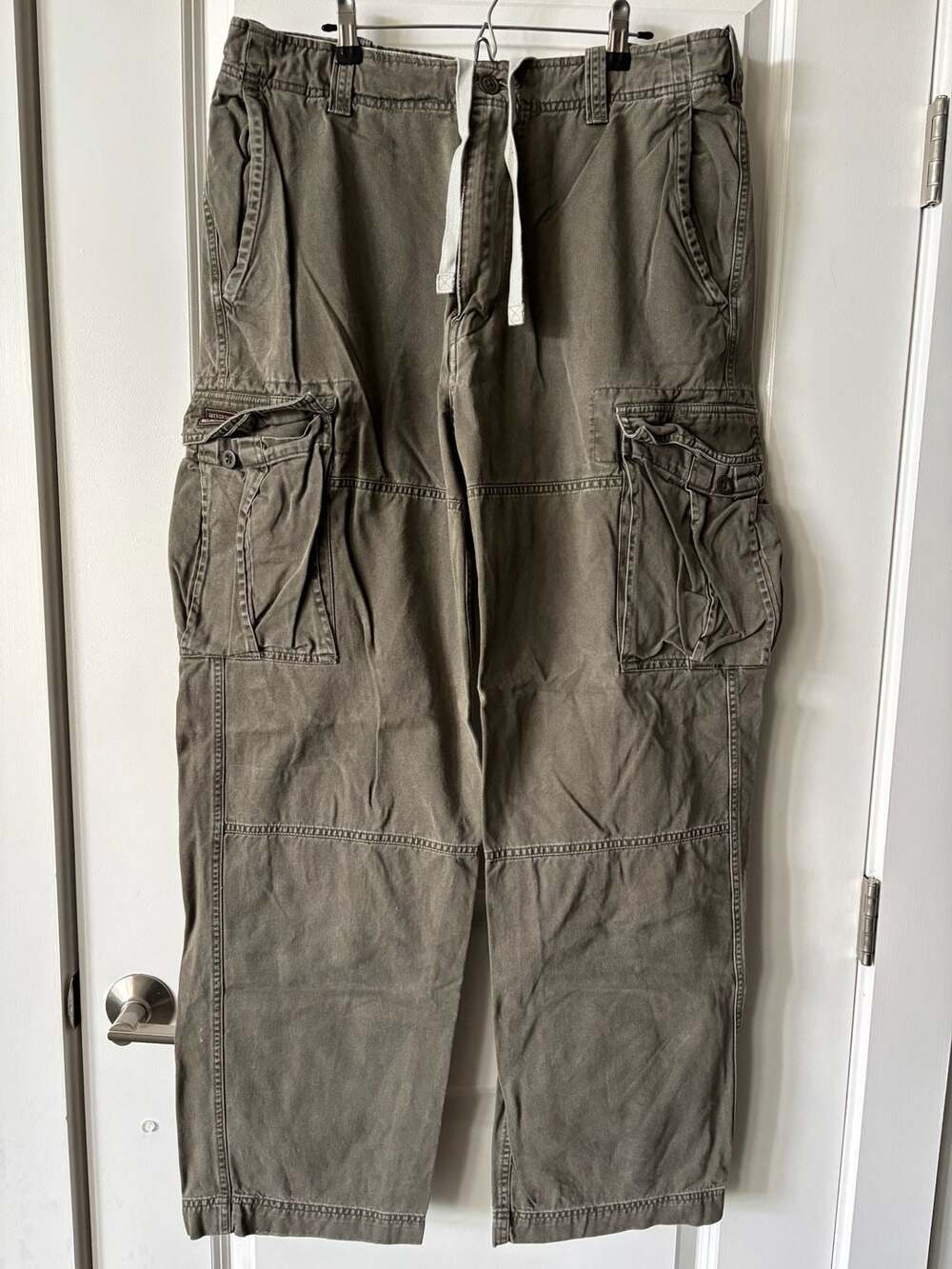 Abercrombie & Fitch Vintage Trousers Cargo Pants Olive Green Size 34L (2003 cata